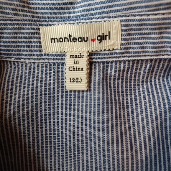 Monteau Girl Kids Shirt Size 12 - Picture 4 of 5
